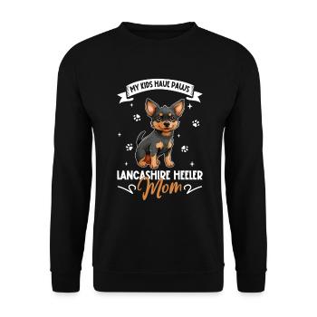 Lancashire Heeler Mom - Unisex Sweatshirt - black - Front - Alina (178cm) & Michal (187cm)