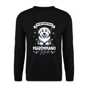 Maremma-Abruzzo Shepherd Dog Mom - Unisex Sweatshirt - black - Front - Alina (178cm) & Michal (187cm)