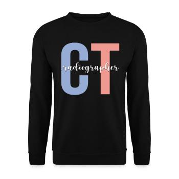 Ct-Radiologe Radiologie CT-Technologe - Unisex Pullover - Schwarz - Vorne - Alina (178cm) & Michal (187cm)
