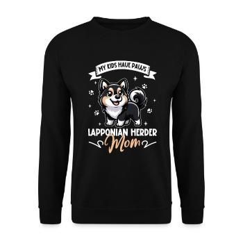 Lapland Reindeer Dog Mama - Unisex Sweatshirt - black - Front - Alina (178cm) & Michal (187cm)