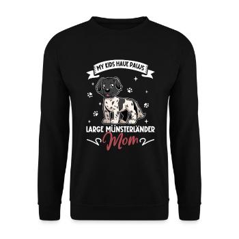 Grande maman du Münsterland - Sweat-shirt Unisexe - noir - Devant - Alina (178cm) & Michal (187cm)