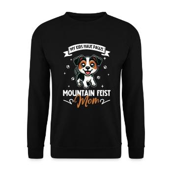 Mountain Feist Mama - Unisex Pullover - Schwarz - Vorne - Alina (178cm) & Michal (187cm)