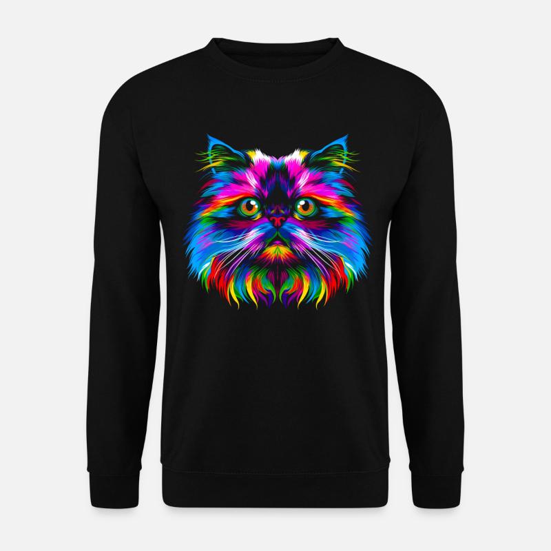 Chat de l’Himalaya Popart - Sweat-shirt Unisexe - noir