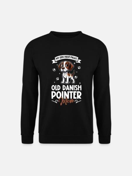 Old Danish Pointing Dog Mama - Unisex Sweatshirt - black