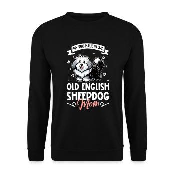 Bobtail Mom - Unisex Sweatshirt - black - Front - Alina (178cm) & Michal (187cm)