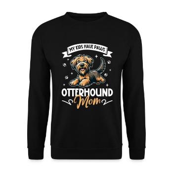 Otterhund Mama - Unisex Pullover - Schwarz - Vorne - Alina (178cm) & Michal (187cm)