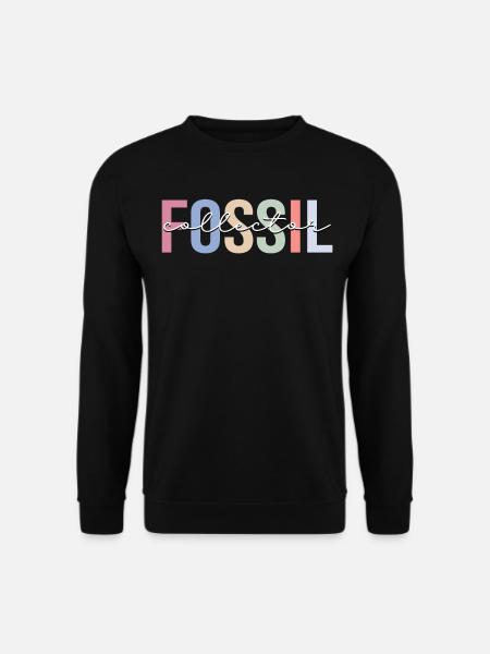Fossiliensammler Paläontologie Fossilienjäger Palä - Unisex Pullover - Schwarz