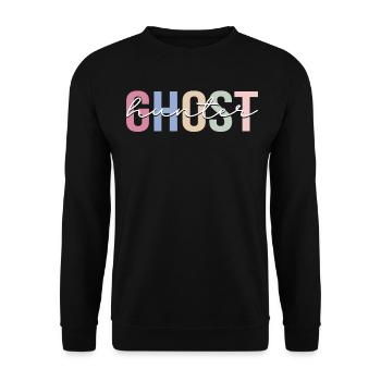Ghost Hunter Paranormal Investigator Ghost Hunt - Unisex Sweatshirt - black - Front - Alina (178cm) & Michal (187cm)