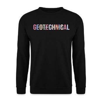 Geotechniker Ingenieurwesen - Unisex Pullover - Schwarz - Vorne - Alina (178cm) & Michal (187cm)