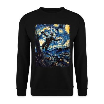 Skydiving Parachutist Parachutist - Unisex Sweatshirt - black - Front - Alina (178cm) & Michal (187cm)