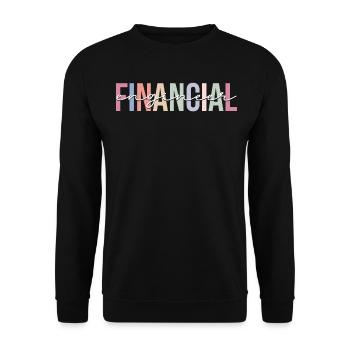 Financial Engineer Accountant Engineering - Unisex Sweatshirt - black - Front - Alina (178cm) & Michal (187cm)