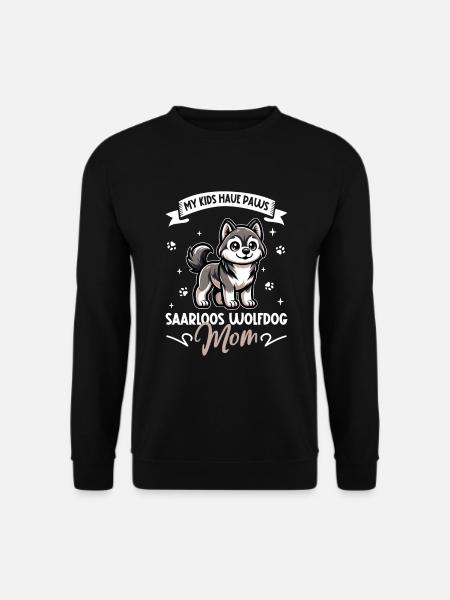 Saarloos Wolfdog Mom - Unisex Sweatshirt - black