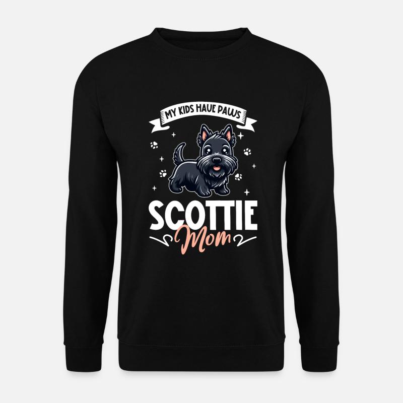 Maman terrier écossais - Sweat-shirt Unisexe - noir
