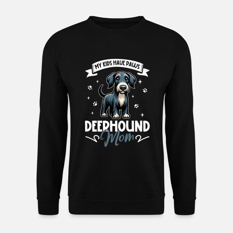 Deerhound Mom - Unisex Sweatshirt - black