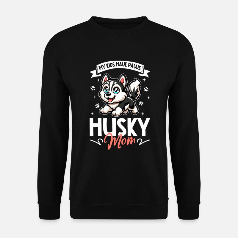 Siberian Husky Mom - Unisex Sweatshirt - black
