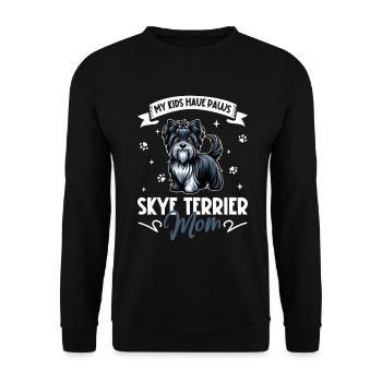 Skye Terrier Mama - Unisex Pullover - Schwarz - Vorne - Alina (178cm) & Michal (187cm)