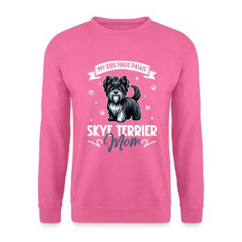 Skye Terrier Maman - Sweat-shirt Unisexe - rose - Devant