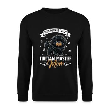 Tibetan Mastiff Mom - Unisex Sweatshirt - black - Front - Alina (178cm) & Michal (187cm)