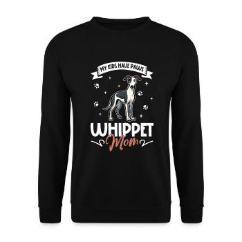 Whippet Mom - Unisex Sweatshirt - black - Front - Alina (178cm) & Michal (187cm)
