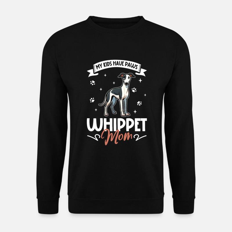 Maman whippet - Sweat-shirt Unisexe - noir
