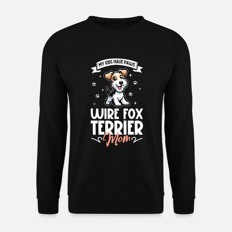 Drahthaar-Foxterrier Mama - Unisex Pullover - Schwarz