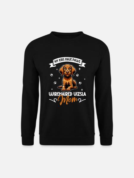 Wirehaired Hungarian Pointer Dog Mom - Unisex Sweatshirt - black
