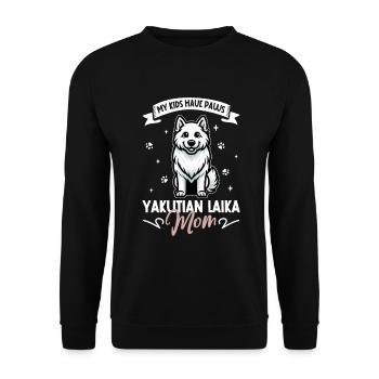 Yakutskaya Laika Mom - Unisex Sweatshirt - black - Front - Alina (178cm) & Michal (187cm)