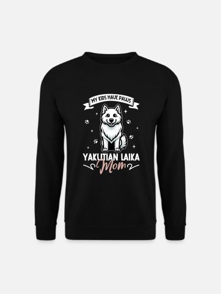 Yakutskaya Laïka Maman - Sweat-shirt Unisexe - noir