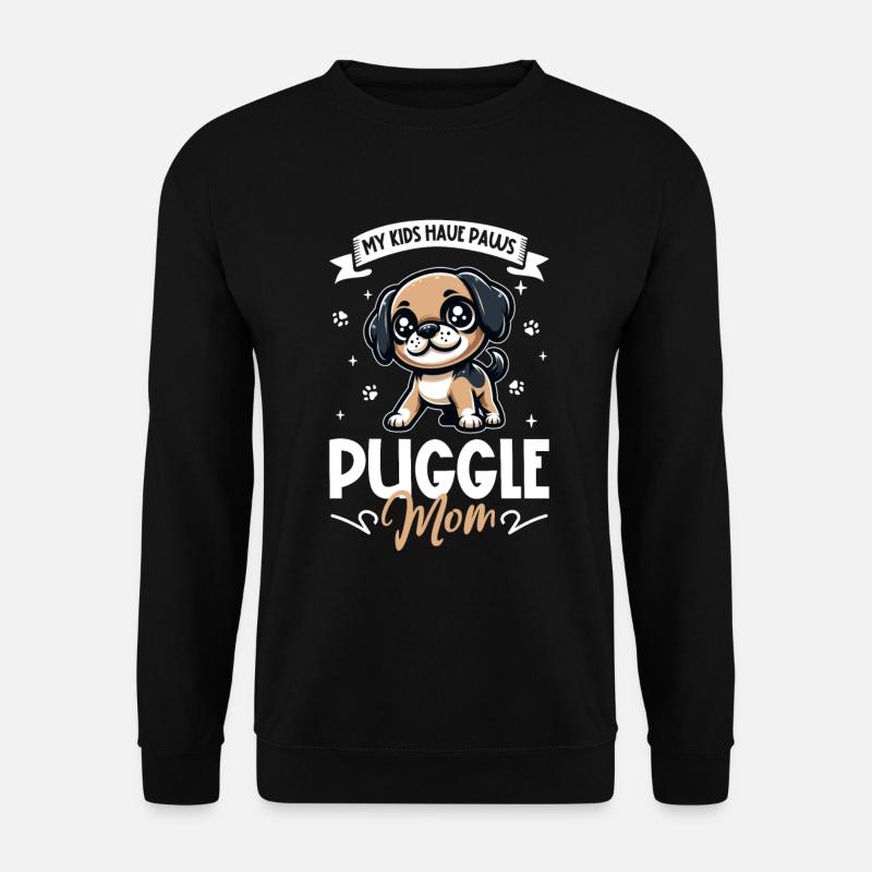 Puggle Mama - Unisex Pullover - Schwarz