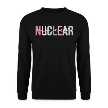 Nuclear Engineer Engineering - Unisex Sweatshirt - black - Front - Alina (178cm) & Michal (187cm)