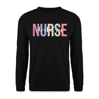Obstetrics Nurse OB Obgyn Sick - Unisex Sweatshirt - black - Front - Alina (178cm) & Michal (187cm)