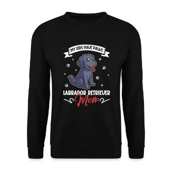 Maman labrador retriever - Sweat-shirt Unisexe - noir - Devant - Alina (178cm) & Michal (187cm)