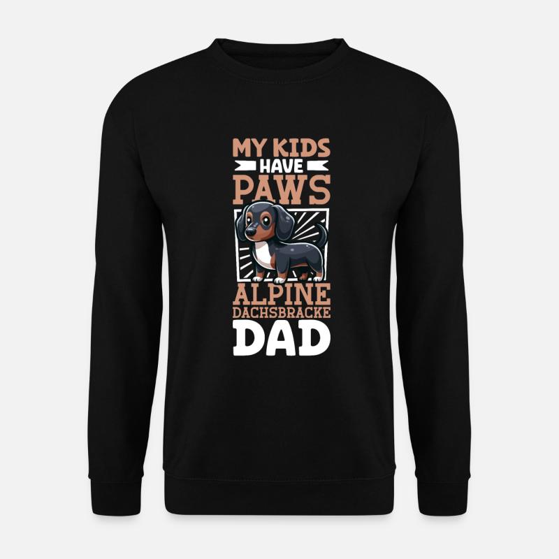 Teckel des Alpes Papa - Sweat-shirt Unisexe - noir