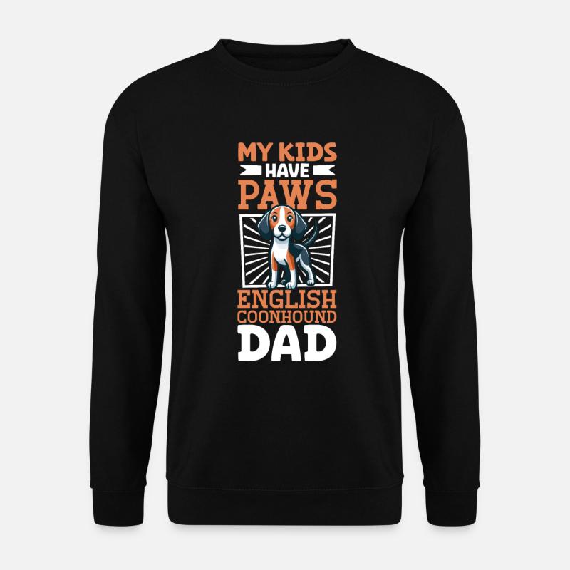 Papa Coonhound anglais américain - Sweat-shirt Unisexe - noir
