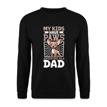 Argentine Pila Papa - Sweat-shirt Unisexe - noir - Devant - Alina (178cm) & Michal (187cm)