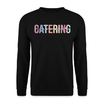 Catering Manager Catering Server - Unisex Sweatshirt - black - Front - Alina (178cm) & Michal (187cm)