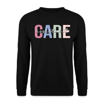 Nursing Assistant Patient Care Assistant PCA K - Unisex Sweatshirt - black - Front - Alina (178cm) & Michal (187cm)