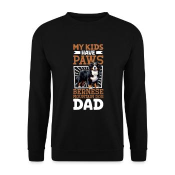 Bouvier bernois papa - Sweat-shirt Unisexe - noir - Devant - Alina (178cm) & Michal (187cm)