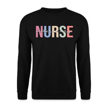 Veterinary Assistant Veterinary Assistant - Unisex Sweatshirt - black - Front - Alina (178cm) & Michal (187cm)