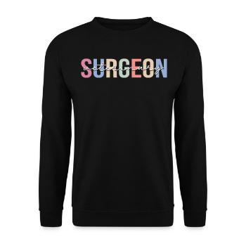 Veterinarian Surgeon Vet Tech - Unisex Sweatshirt - black - Front - Alina (178cm) & Michal (187cm)