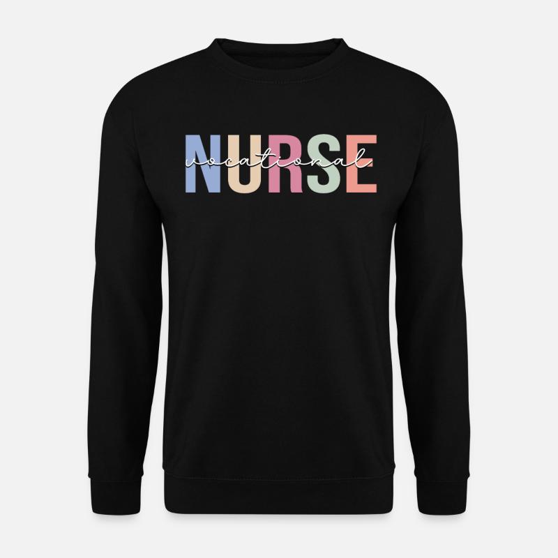 Berufskrankenschwester LVN Krankenpflege mit Lizen - Unisex Pullover - Schwarz