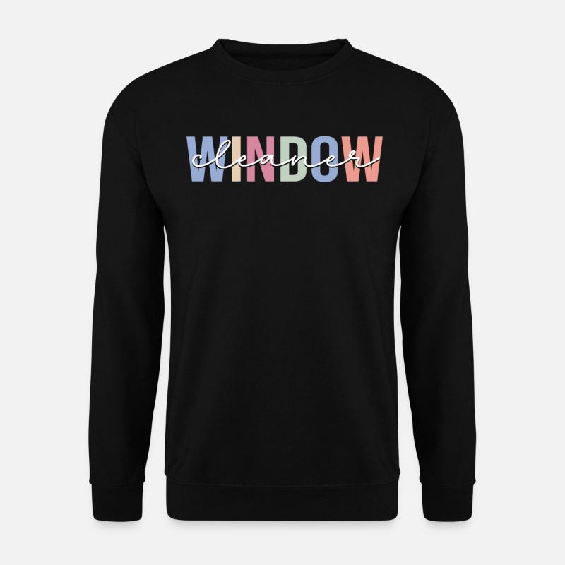 Fensterputzer Reinigung - Unisex Pullover - Schwarz
