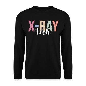 X-ray Technician Radiology Technologist R - Unisex Sweatshirt - black - Front - Alina (178cm) & Michal (187cm)