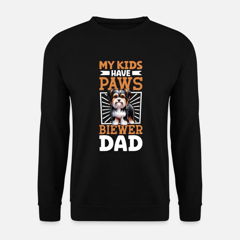 Biewer Terrier Papa - Sweat-shirt Unisexe - noir