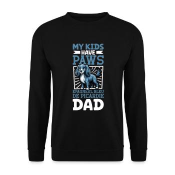 Epagneul Bleu de Picardie Papa - Unisex Pullover - Schwarz - Vorne - Alina (178cm) & Michal (187cm)