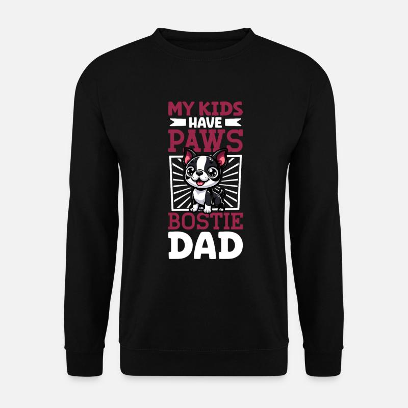 Boston Terrier Dad - Unisex Sweatshirt - black