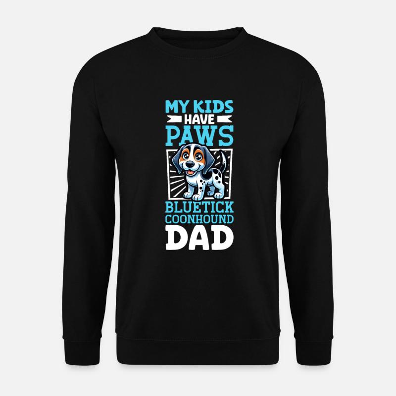 Bluetick Coonhound Dad - Unisex Sweatshirt - black