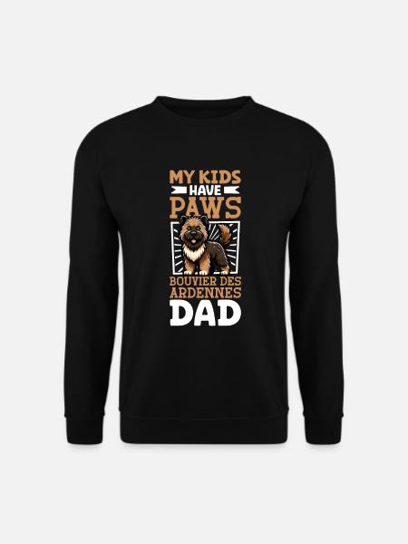 Bouvier des Ardennes Papa - Unisex Sweatshirt - black