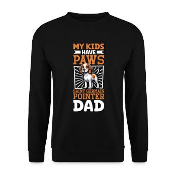 Braque Saint-Germain Papa - Unisex Sweatshirt - black - Front - Alina (178cm) & Michal (187cm)