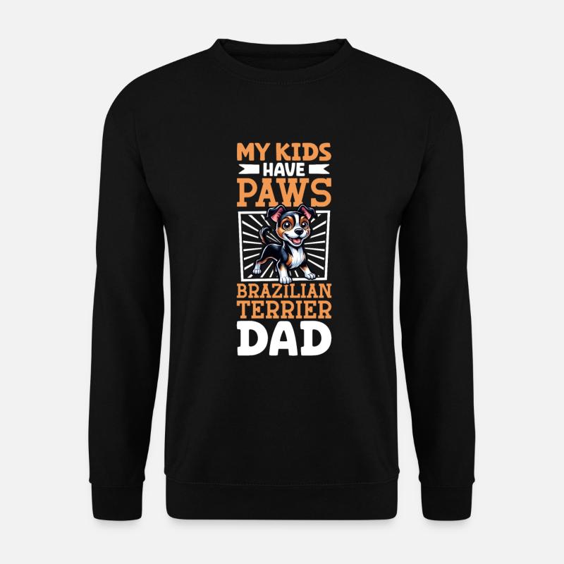 Terrier Brasileiro Dad - Unisex Sweatshirt - black